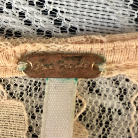 DRESS - Free People peachy blush lace overlay asymmetrical pullover dress. - Picture 13 of 16